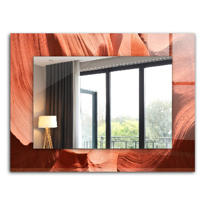 Espelho com moldura decorada e fonte motivacional