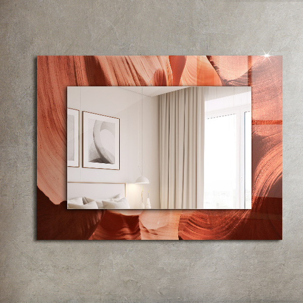 Espelho com moldura decorada e fonte motivacional