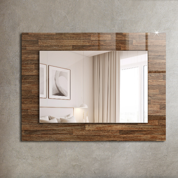 Espelho com moldura decorada em mármore preto