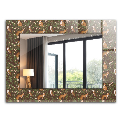 Espelho com moldura decorada Volta e Gufo