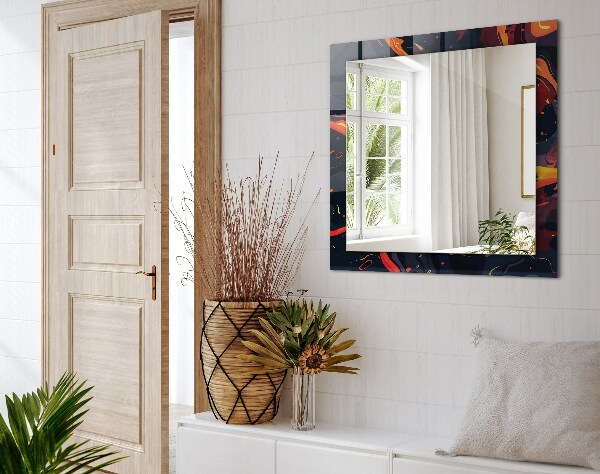 Espelho decorativo Lava vulcânica