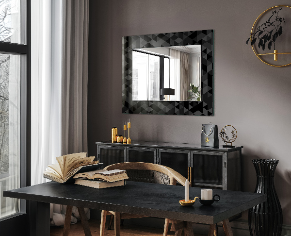 Espelho decorativo com tema de anões triangulares e grilos