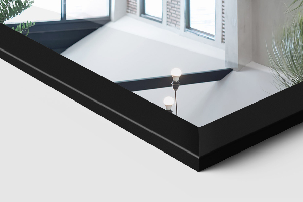 Espelho de chão preto 36x156 cm