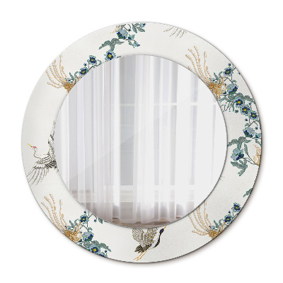 Espelho circular de parede decorativo Chinoseries