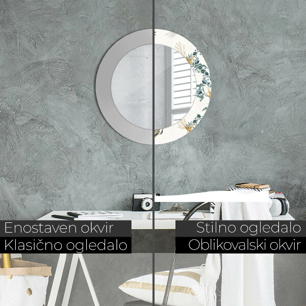 Espelho circular de parede decorativo Chinoseries