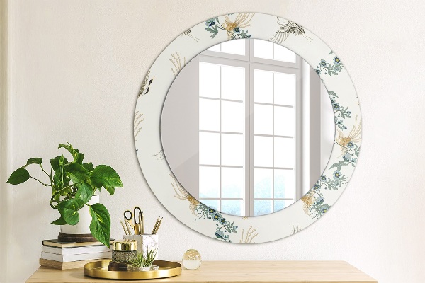 Espelho circular de parede decorativo Chinoseries