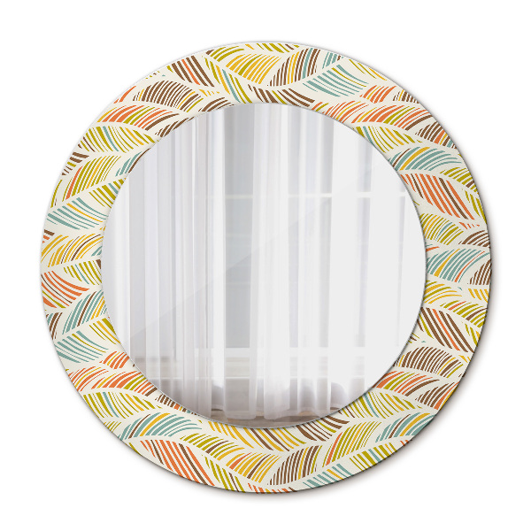 Espelho circular de parede decorativo Abstrato