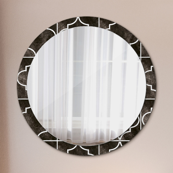 Espelho circular de parede decorativo Azulejos antigos