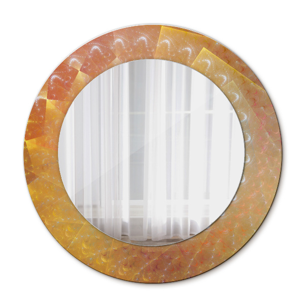 Espelho circular de parede decorativo Espiral abstrata