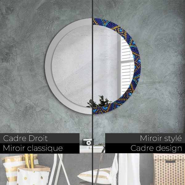 Espelho circular decorativo de parede Composição decorativa
