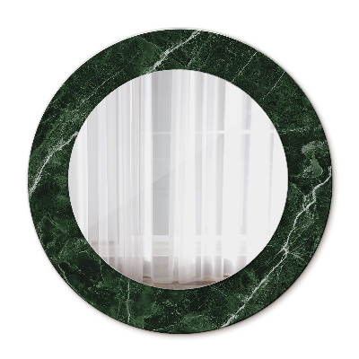 Espelho circular de parede decorativo Mármore verde