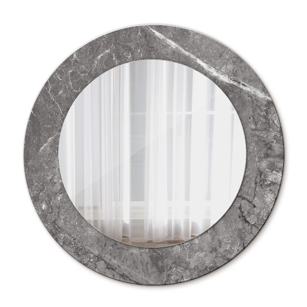 Espelho circular de parede decorativo Mármore rústico