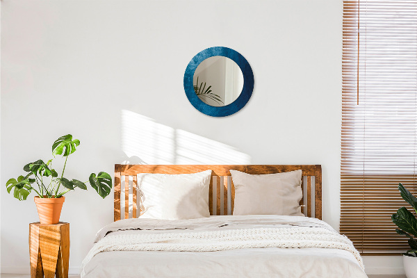 Espelho com moldura impressa redondo Arte abstrata