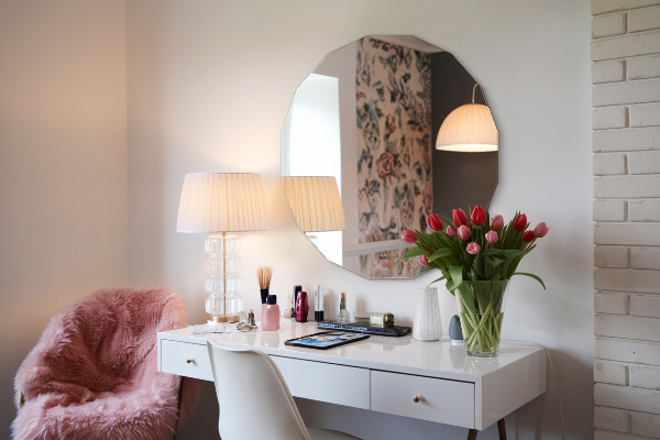 Espelho geométrico forma original 50x50 cm