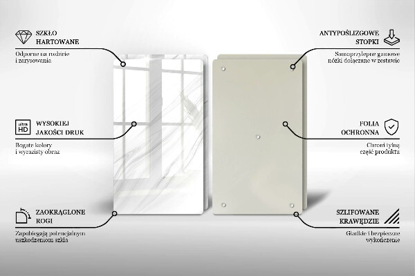 Tampa de parede do fogão a gás Mármore delicado