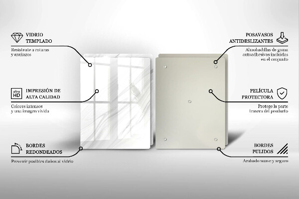 Tampa de parede do fogão a gás Mármore delicado