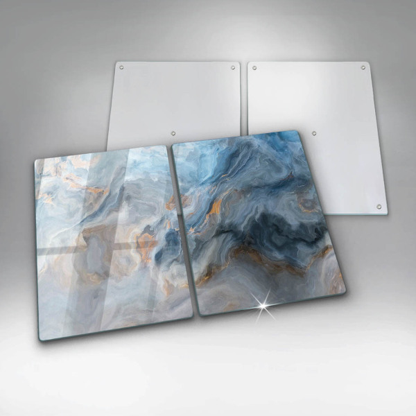 Tampa de parede do fogão a gás Textura de mármore