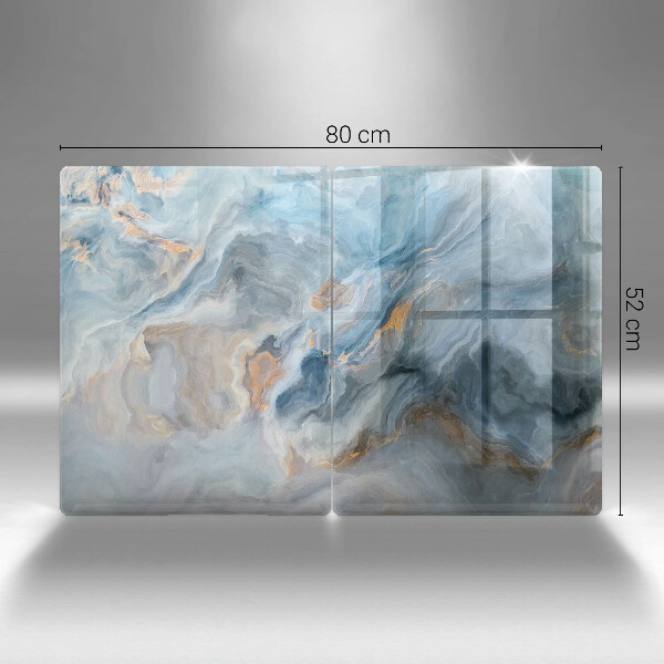 Tampa de parede do fogão a gás Textura de mármore