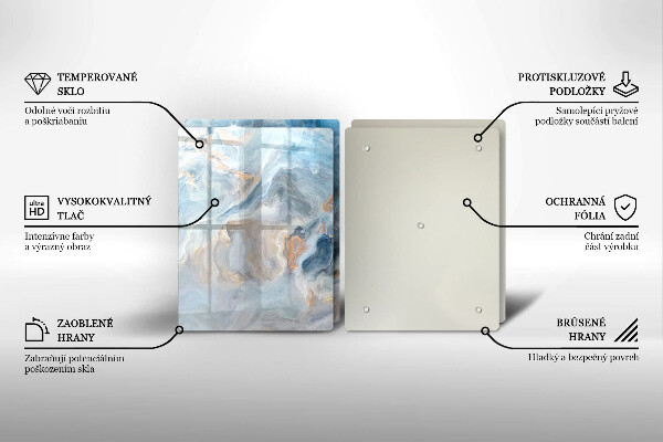 Tampa de parede do fogão a gás Textura de mármore