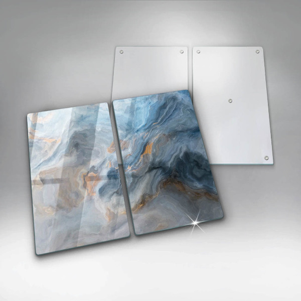 Tampa de parede do fogão a gás Textura de mármore