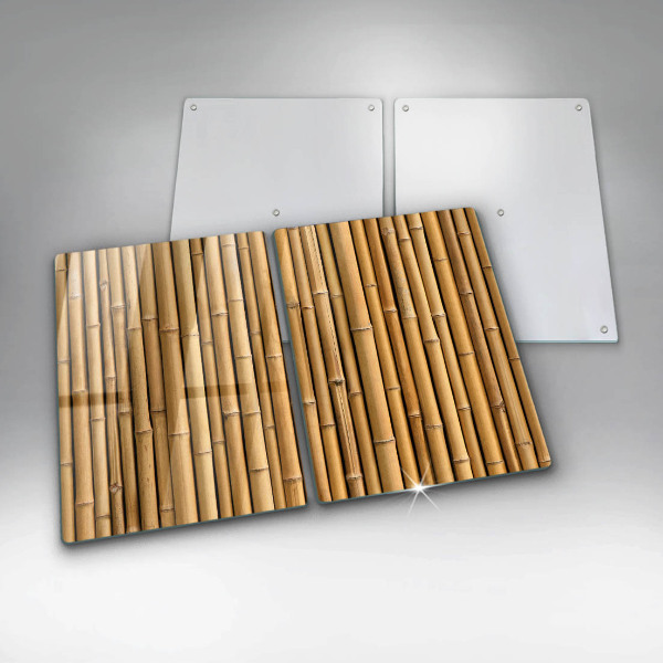 Placa de proteção para o fogão Natureza boho bambu