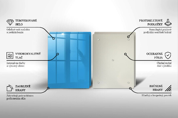 Tampa de parede para fogão a gás Cor azul