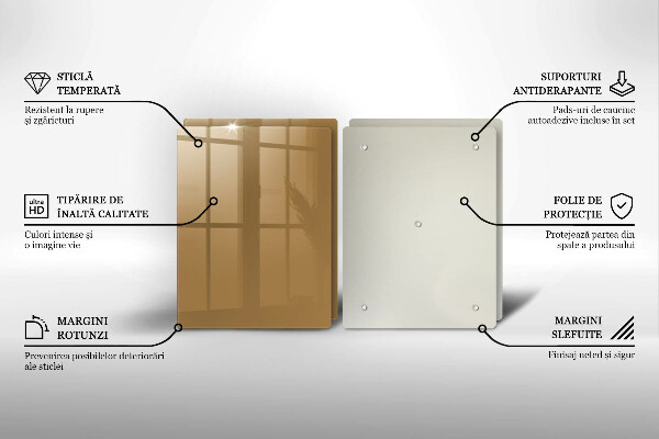 Tampa de parede do fogão a gás Cor bege