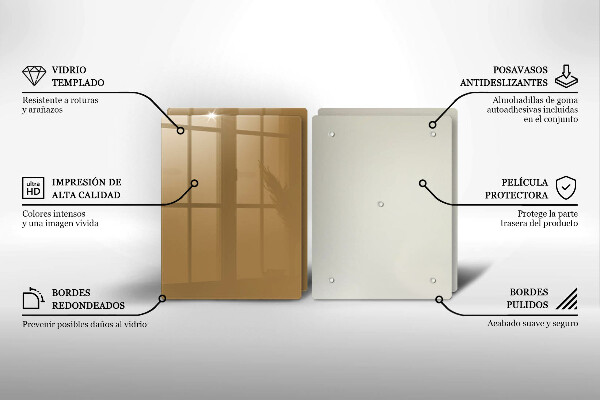 Tampa de parede do fogão a gás Cor bege
