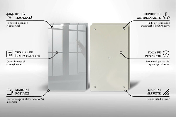 Tampa de parede do fogão a gás Cor cinza
