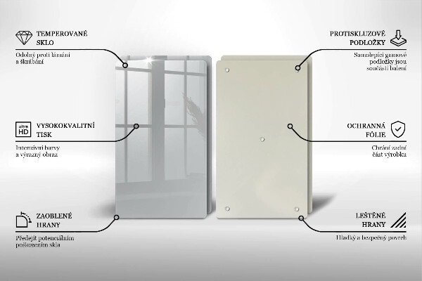 Tampa de parede do fogão a gás Cor cinza