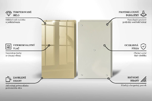 Tampa de parede do fogão a gás Cor bege