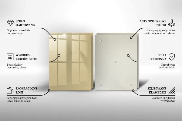 Tampa de parede do fogão a gás Cor bege