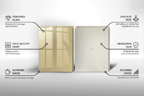 Tampa de parede do fogão a gás Cor bege