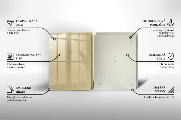 Tampa de parede do fogão a gás Cor bege