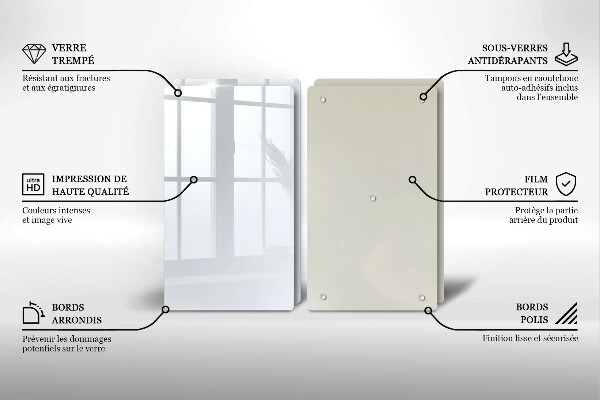 Tampa de parede do fogão a gás Cor branca