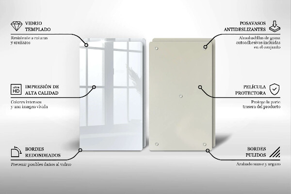 Tampa de parede do fogão a gás Cor branca