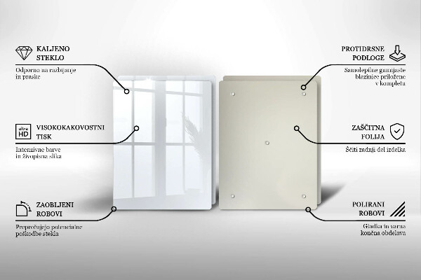 Tampa de parede do fogão a gás Cor branca