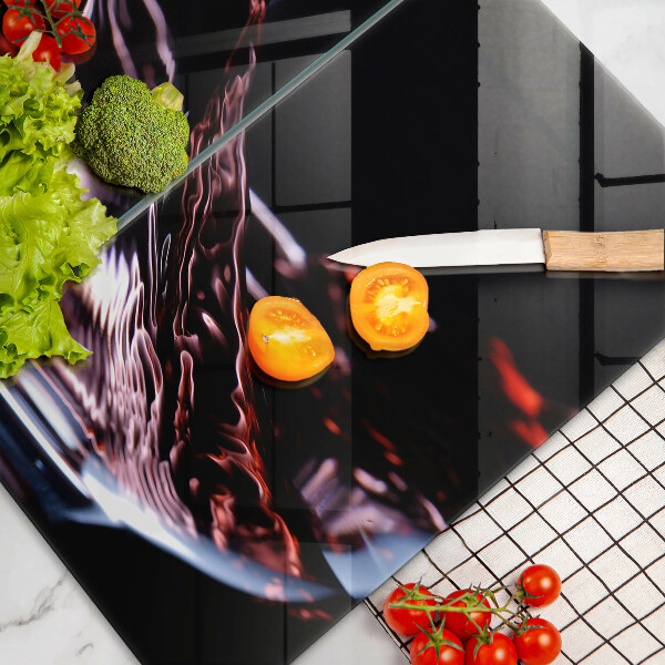 Tampa de parede para fogão a gás Copo de vinho tinto