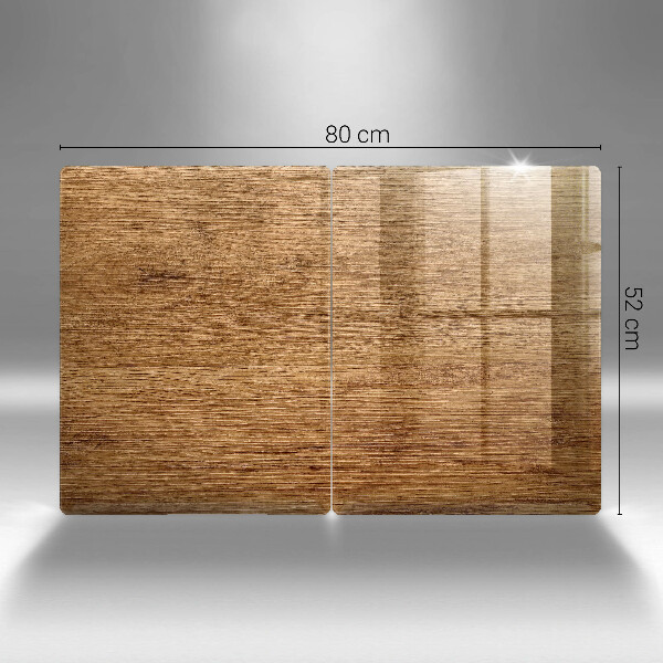 Placa de proteção para o fogão Textura de madeira tábuas