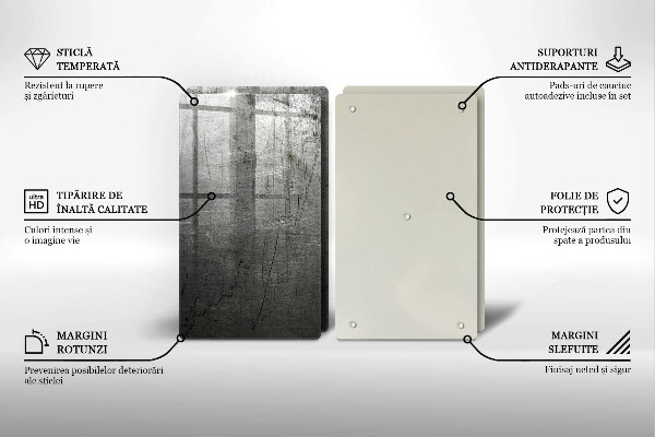 Tampa de parede do fogão a gás Textura de metal