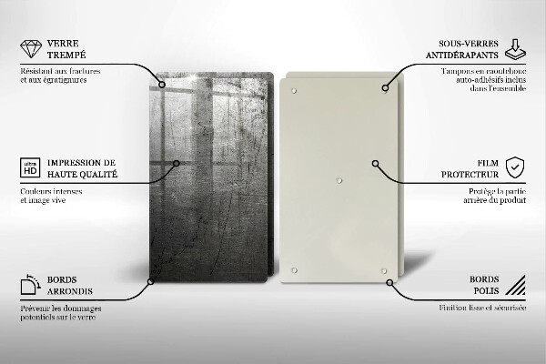 Tampa de parede do fogão a gás Textura de metal