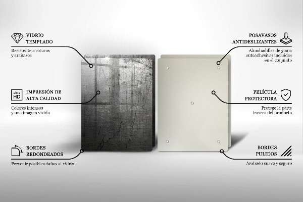 Tampa de parede do fogão a gás Textura de metal