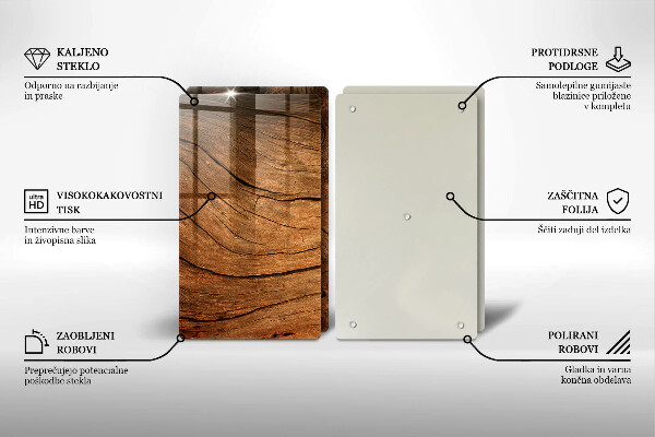 Tampa de parede do fogão a gás Textura tábuas de madeira