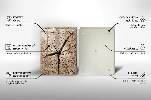 Tampa de parede do fogão a gás Corte transversal árvore