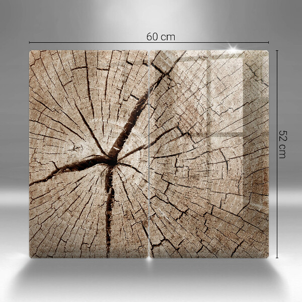 Tampa de parede do fogão a gás Corte transversal árvore