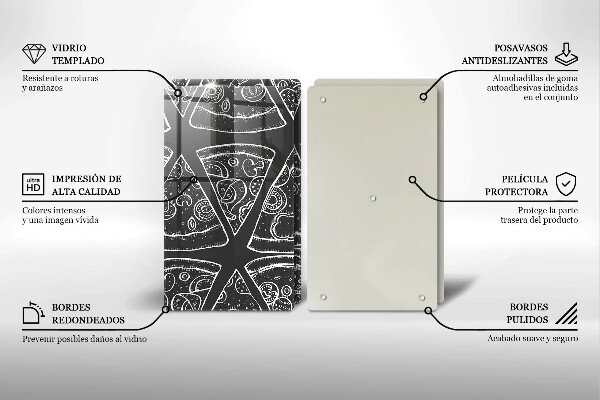 Tampa de parede do fogão a gás Ilustração de pizza