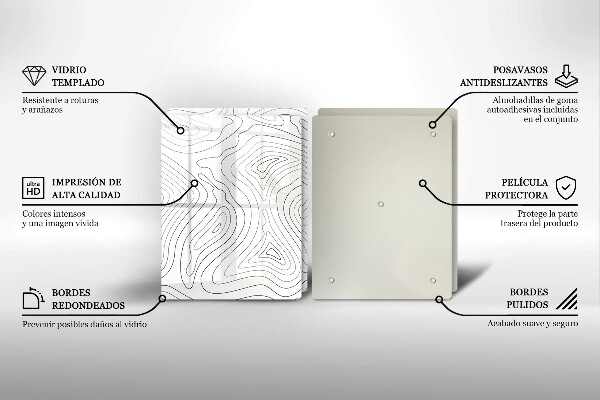 Protetor de fogão Formas abstratas