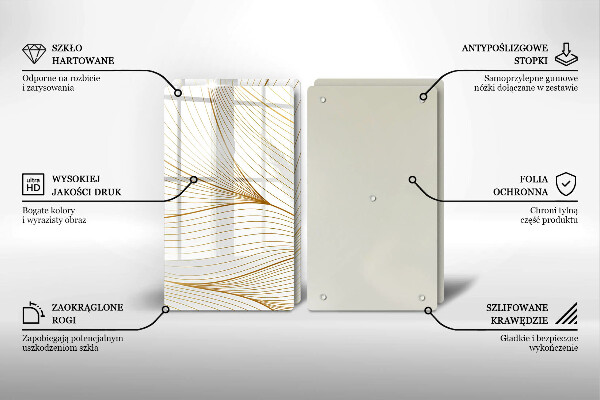 Protetor de fogão Padrão moderno de linhas