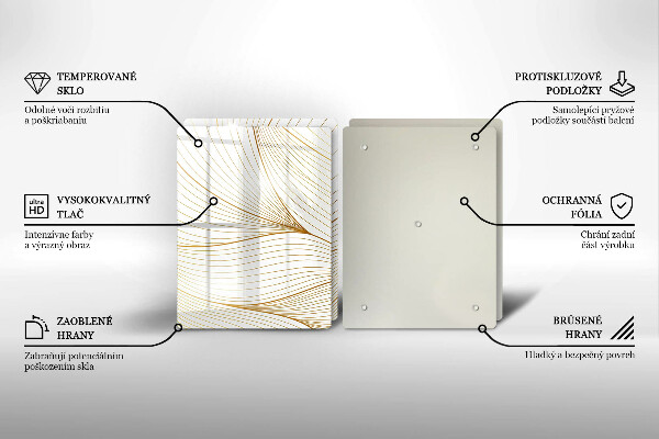 Protetor de fogão Padrão moderno de linhas