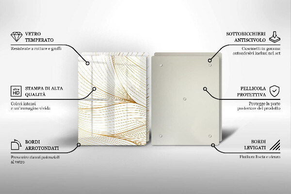 Protetor de fogão Padrão moderno de linhas